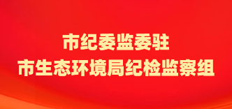 市纪委监委驻市生态环境局纪检监察组